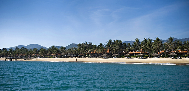 the beach